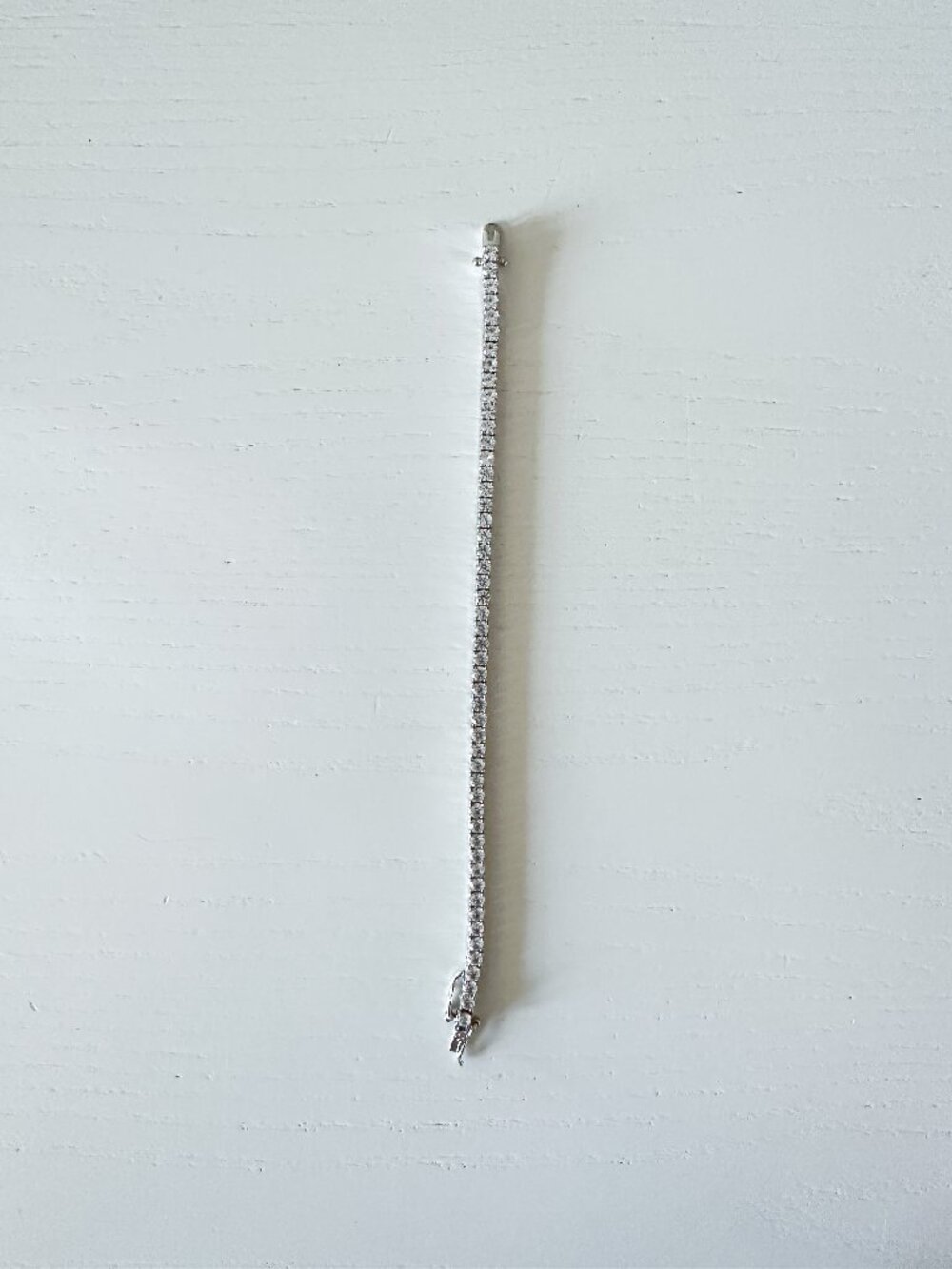 Dorsey KATE RIVIÈRE BRACELET IN 3MM LAB WHITE SAPPHIRE 7" - Like New - Picture 2 of 9